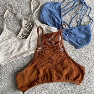 Free People bralette bundle